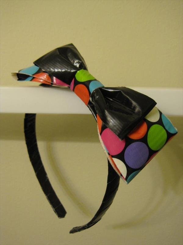 duct tape bow for hair