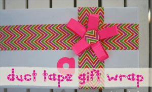 Gift Wrapping with Duct Tape