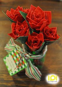 duct tape rose bouquet