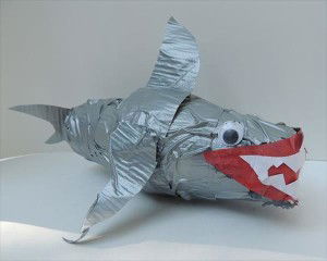 Duct Tape Paper Cup Shark