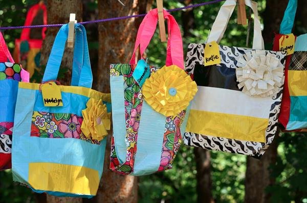 self made duct tape bags