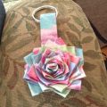 diy duct tape flower keychain