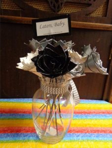 handmade duct tape flowers