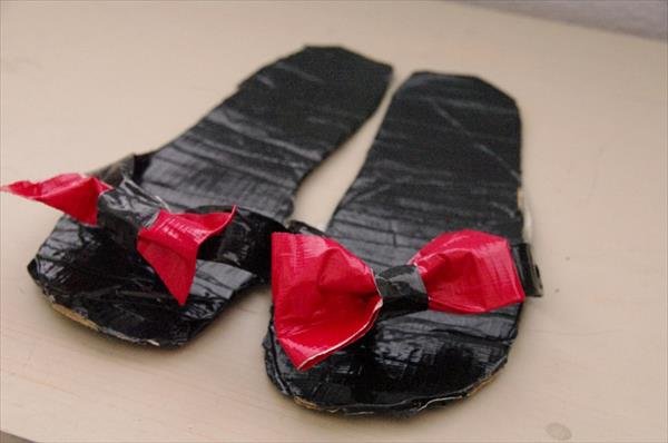 recycled duct tape shoes