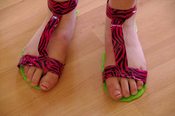 DIY Duct Tape Shoes Tutorial 101 Duct Tape Crafts