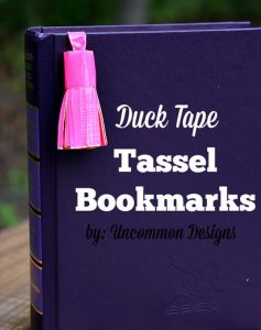 handmade duct tape tassel bookmark