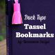 handmade duct tape tassel bookmark