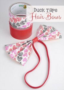 handmade duct tape hair bow