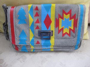 duct tape hand patterned bag