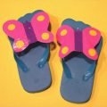 diy duct tape butterfly slippers