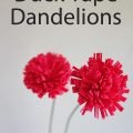 handmade duct tape dandelions