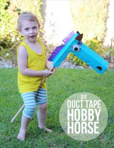 handmade duct tape horse