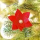 handcrafted duct tape poinsettia flower