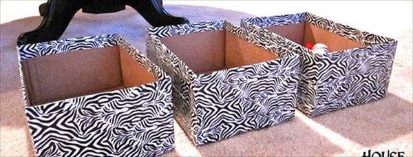 handcrafted duct tape accessory boxes