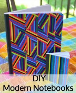 handcrafted duct tape notebooks