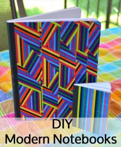 handcrafted duct tape notebooks