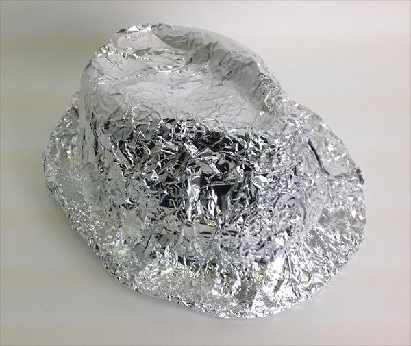 covering the hat with aluminium sheet