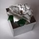 Poinsettia gift topper out of duct tape